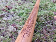 English Longbow with celtic knotwork